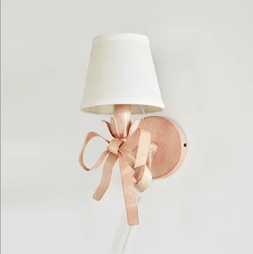 Modern Simple Light Luxury E14 Bowknot Wall Lamp Living Room Bedroom Girl Princess Children Room Lights