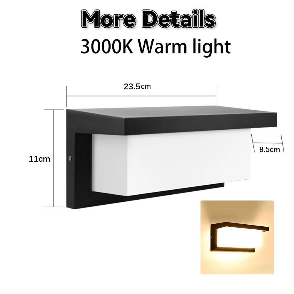 LED Wall Lamping Indoor Ip45 Waterproof Walls Lamp 25W Walling Lamp Bedroom Home Decoration Balcony Garden Interior Wall Lamps