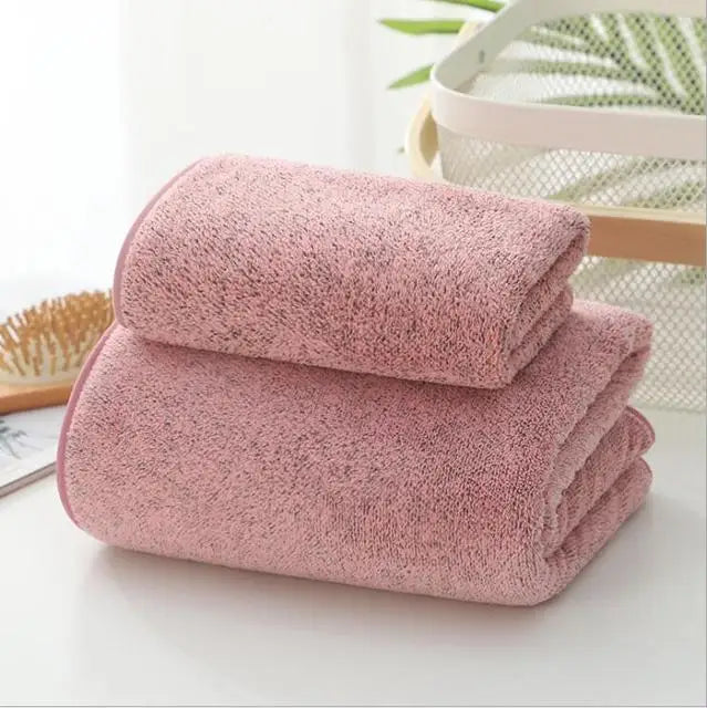 Bamboo Charcoal Coral Velvet Bath Towel For Adult Soft Absorbent Bamboo Carbon Fiber Household Bathroom Towel Sets SPORTS grey