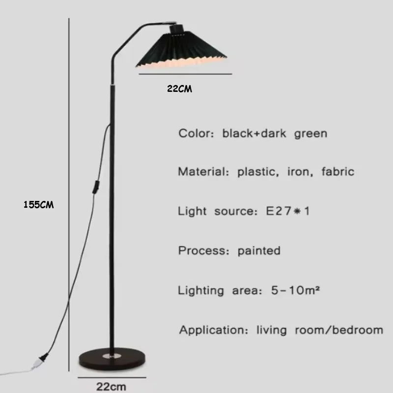 Modern LED Floor Lamp with 3 Color Temperatures Simple Standing Lamp Tall for Living Room Bedroom Office Sofa Dorm Dining Room