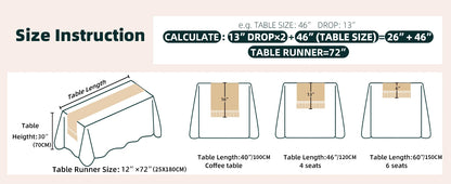 1pc Beige Boho Table Runner with Tassels Hand Woven Cotton Table Runner Rustic Farmhouse Table Runners for Kitchen Dining  Table