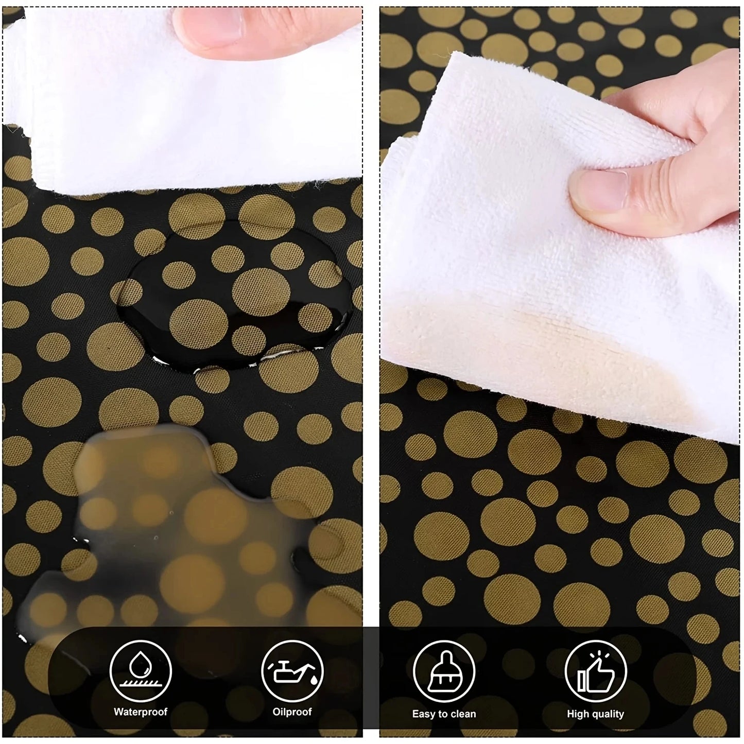 1pc Small Polka Dot Disposable Tablecloth,Thickened Waterproof PEVATablecloth, Home Wedding Birthday Party Decoration,54*108inch