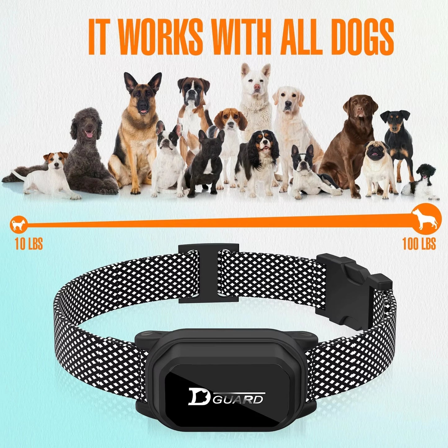 800m Digital Dog Training Collar Waterproof Rechargeable Remote Control Pet with LCD Display for All Size Shock Vibration Sound