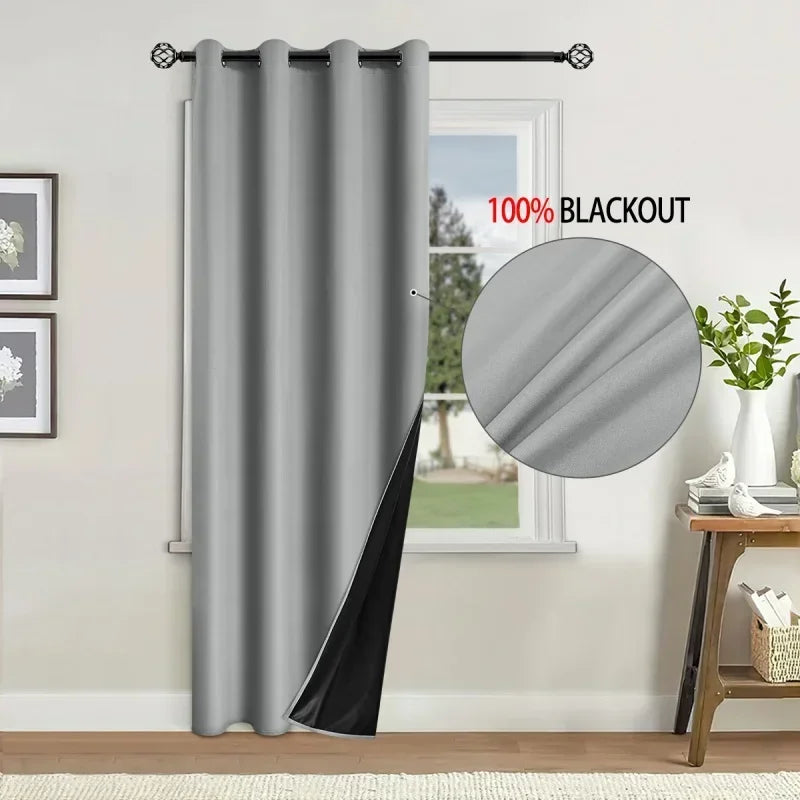 Blackout Door Curtain Thermal Insulated Room Darkening Privacy Doorway Curtain Window Treatment Room Divider Curtains for Closet