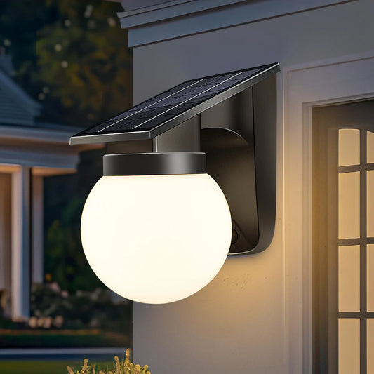 Lamp ball Wall Lamp Post Light Warm/White Lighting Sunlight Lamps For Pillar Chapiter Fence Door Post Garden Villa Lighting