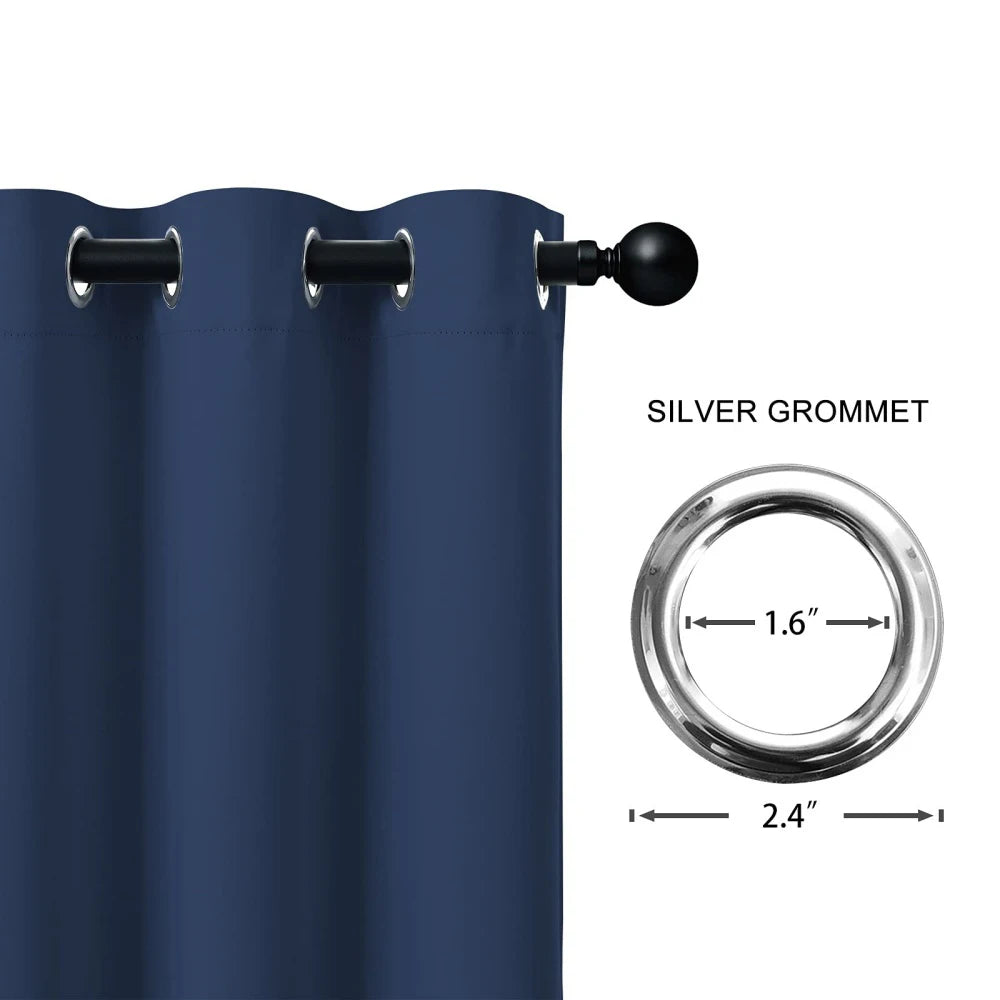 Blackout Door Curtain Thermal Insulated Room Darkening Privacy Doorway Curtain Window Treatment Room Divider Curtains for Closet