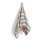 1Pc 34x75cm Colorful Striped Hand Towel Coral Fleece Home Soft Velvet Hair Cloth Bathroom Shower Clean Washcloth