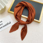 Small Satin Silky Scarf for Women Fashion Crinkle Crumple Neck Scarves Ladies Pleated Foulard Femme Shawl Bandana Handkerchief