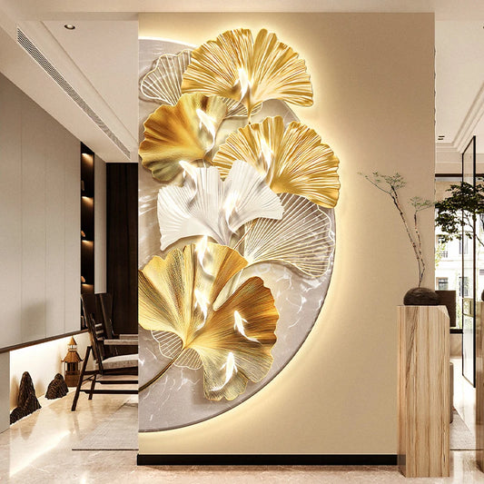 Entrance Creative Mural Lamps Modern For Living Room Background Corridor Study Lustre Home Decorations LED Wall Lights Lighting