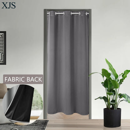 Blackout Door Curtain Thermal Insulated Room Darkening Privacy Doorway Curtain Window Treatment Room Divider Curtains for Closet