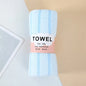 1Pc 34x75cm Colorful Striped Hand Towel Coral Fleece Home Soft Velvet Hair Cloth Bathroom Shower Clean Washcloth