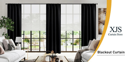 Blackout Door Curtain Thermal Insulated Room Darkening Privacy Doorway Curtain Window Treatment Room Divider Curtains for Closet