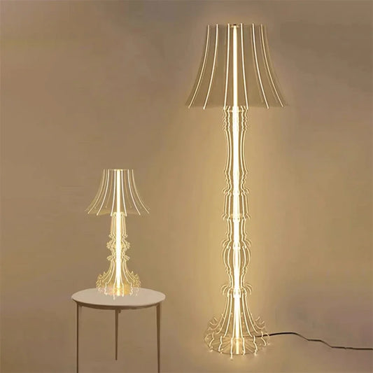 Modern  Led Floor Lamps   Antique Acrylic Emit Light Floor Light Decoration Living Room Bedroom Decorative Table Lamp Decor Lamp