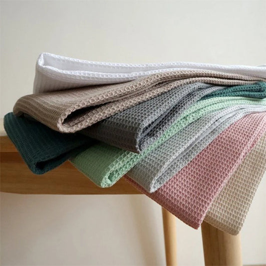 4PCS 30X45CM Waffle Weave Cotton Placemat,Ultra Soft Absorbent Tea Towel,Cloth Napkins,Dish Rags,Kitchen Dinner Plate Hand Towel