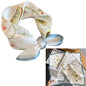 Women 100% Mulberry Real Silk Scarf 53cm Luxury Kerchief Spring Autumn Neckerchief Brand Headband Flowers Hijab Handbag Decorate