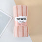 1Pc 34x75cm Colorful Striped Hand Towel Coral Fleece Home Soft Velvet Hair Cloth Bathroom Shower Clean Washcloth